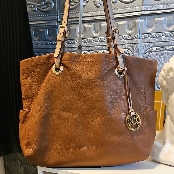 Michael Kors Pebbled Leather Tote Bag - Picture 1 of 12